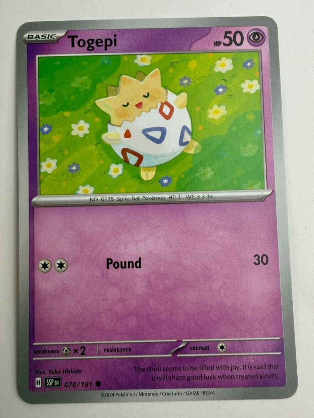 Togepi (Energy Symbol Pattern) 080/217 Me: Ascended Heroes Reverse Holo